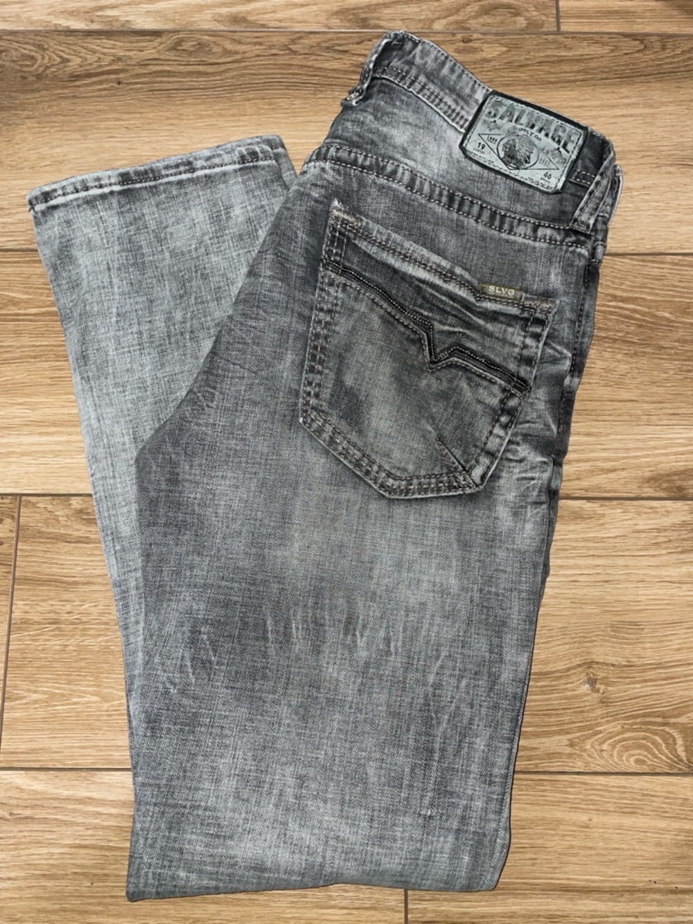 Men’s Salvage Havoc Straight Slim Jeans Men’s 34L Buckle Exclusive